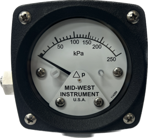 Mid-West Instrument DP Gauge Model 120SA-00-OO – from 25 to 700 kPa