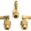 Mid West 90° Swivel Quick Connect Backflow Adapters For Male Test Cocks, Set Of 3