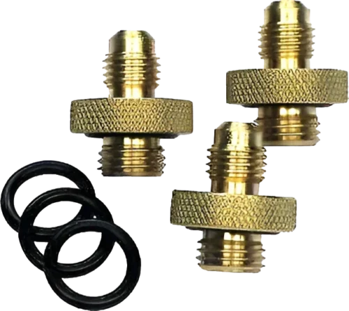 Mid-West Instrument Quick Connect Backflow Test Cock Adapters - 1/4" NPT x 1/4" Flare, Set of 3