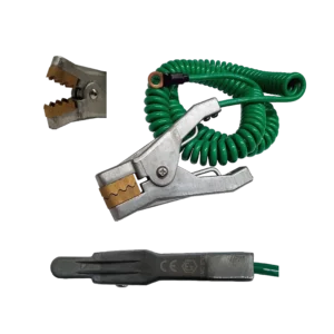 Sc04 Grounding Clamp With Green Spiral Cable Cmc