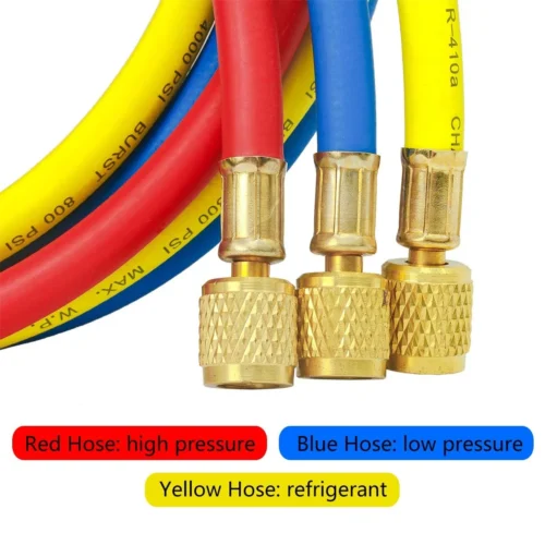 Backflow replacement hoses refrigerant hose coupler set of 3 by cmc