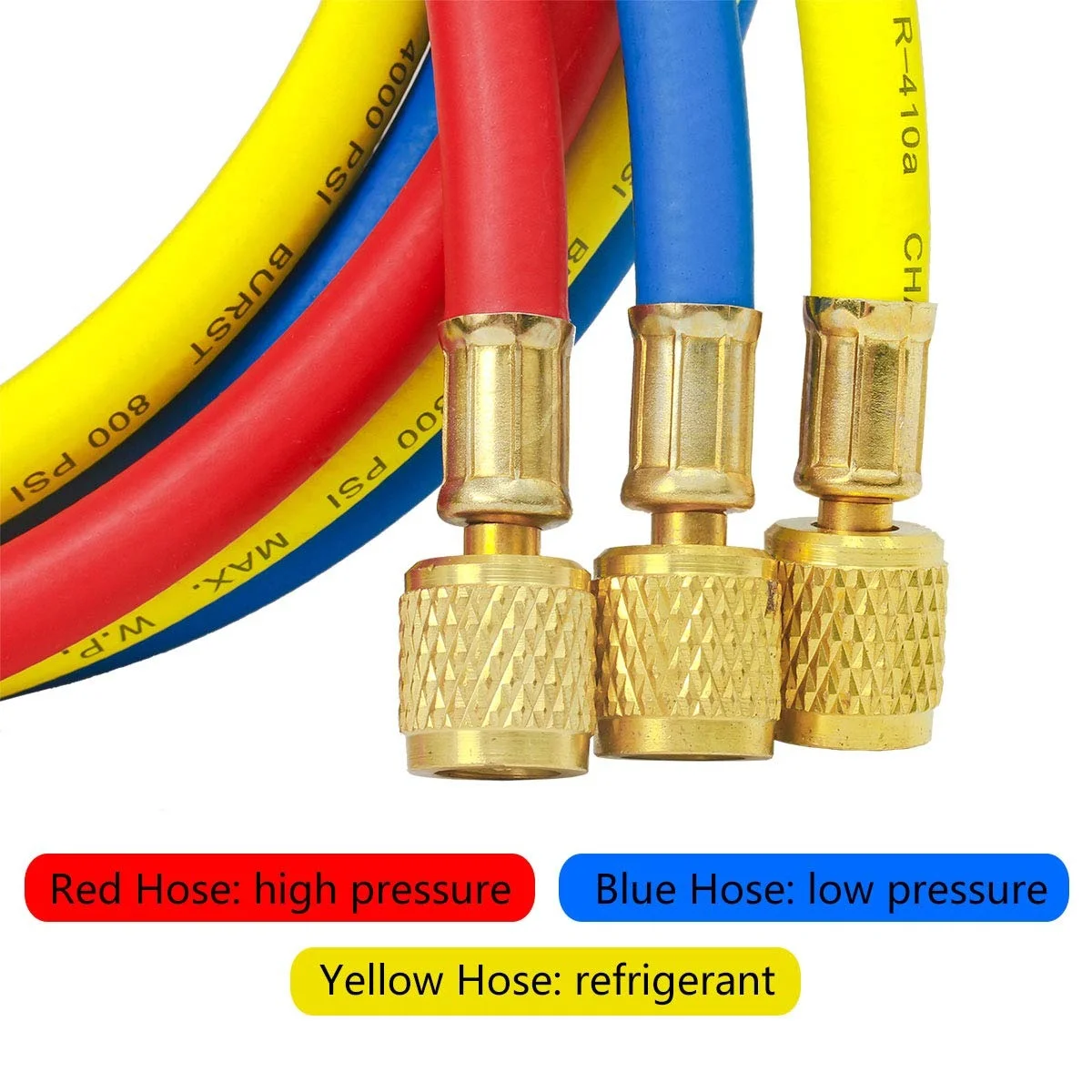 Backflow Replacement Hoses Refrigerant Hose Coupler Set Of 3 By Cmc