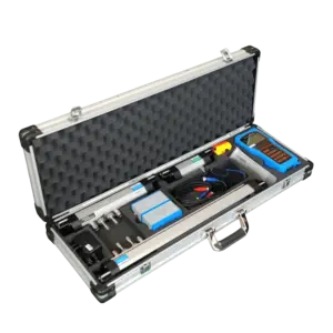 CMC Portable Ultrasonic Flow Meter with High Temperature Bracket Transducer in a Carry Box Image by CMC Tech